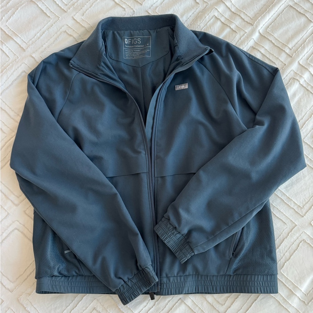 Figs Dark Harbor Sydney Scrub Jacket Medium